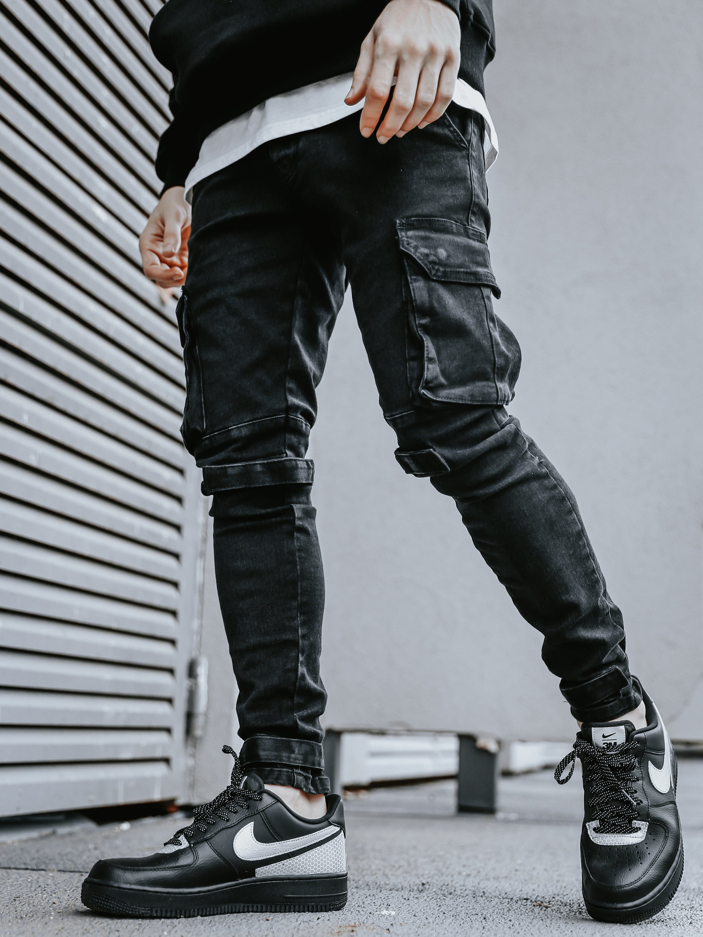 Buy GStar RAW Black Zip Pocket 3D Skinny Fit Cargo Pants for Men Online   Tata CLiQ Luxury